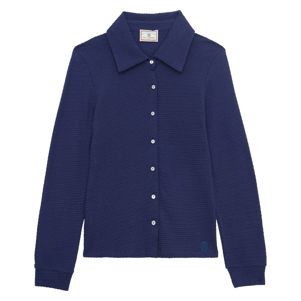 Ines De La Fressange Chemise Cathy En Coton Marine