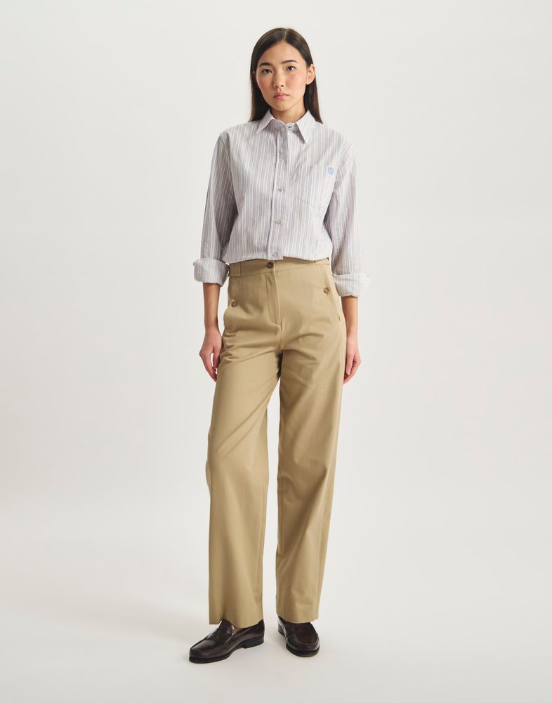 Pantalon pinces Piotr en coton bio 155 €