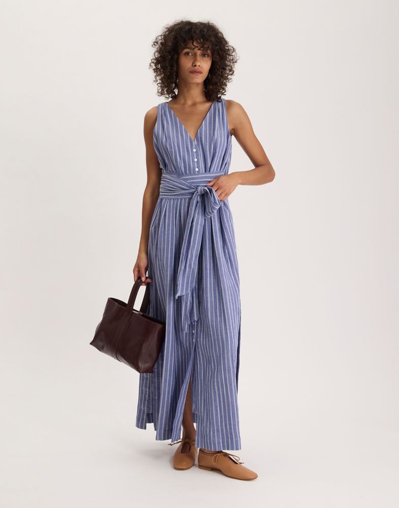 Ines De La Fressange Robe Ambre Coton In Multi