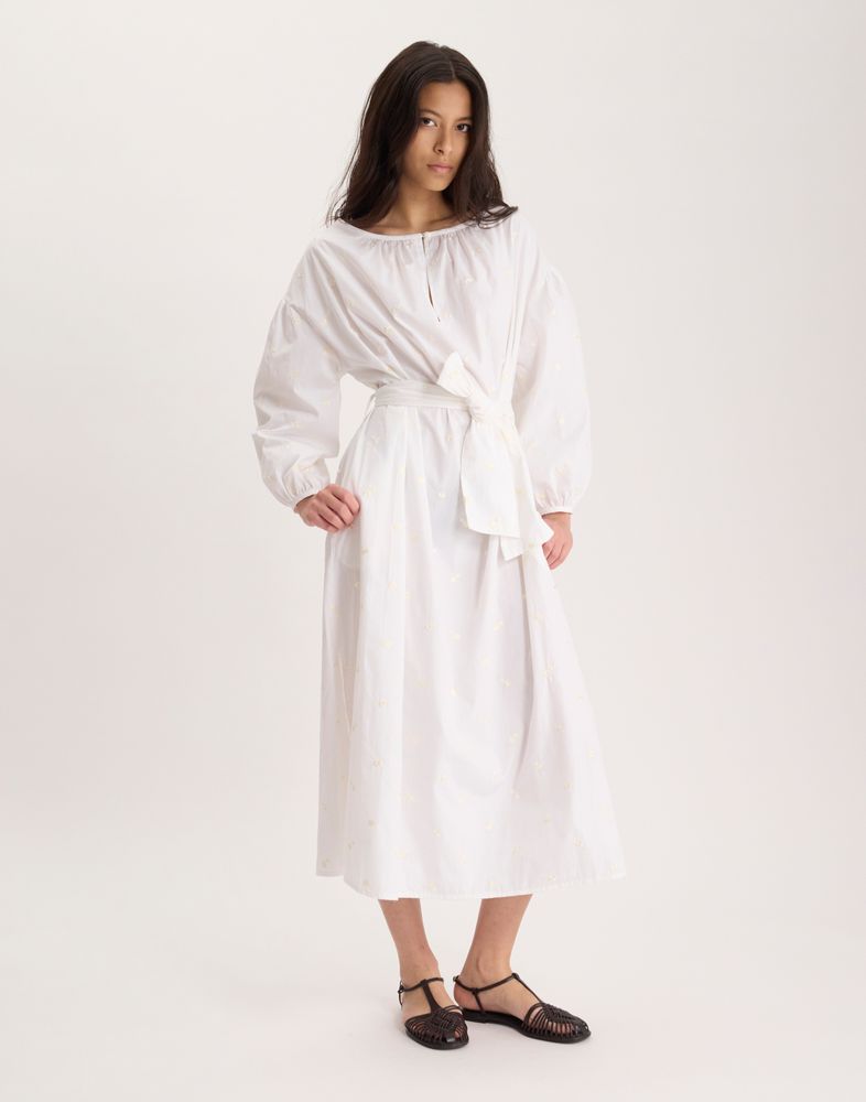 Ines De La Fressange Robe Livia En Coton In White