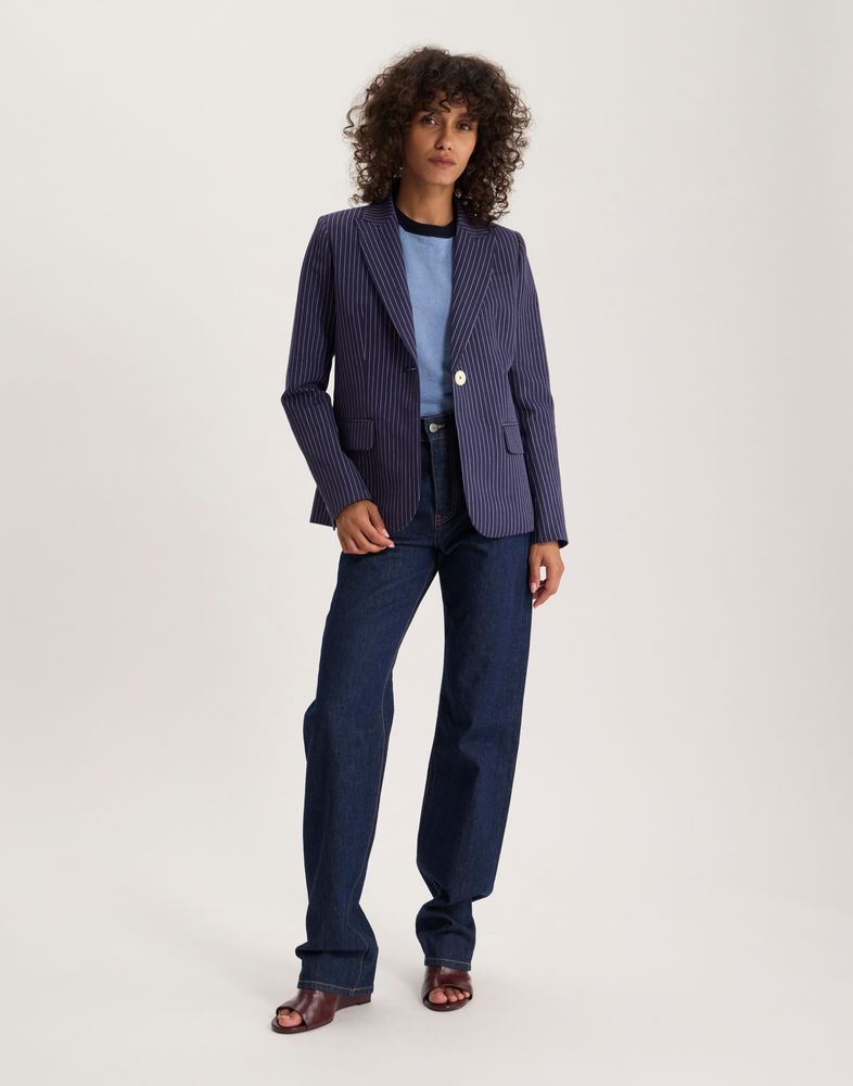 Veste Nicoletta bleu marine 450$