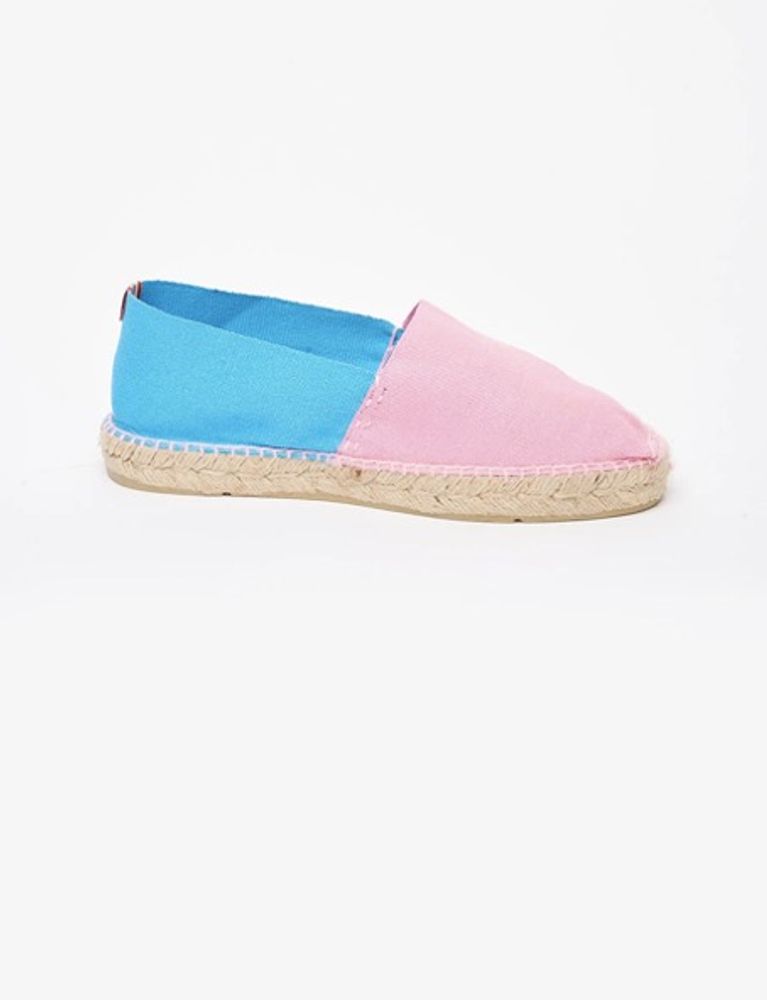 Ines De La Fressange Espadrilles Aglae Rose-turquoise In Pink