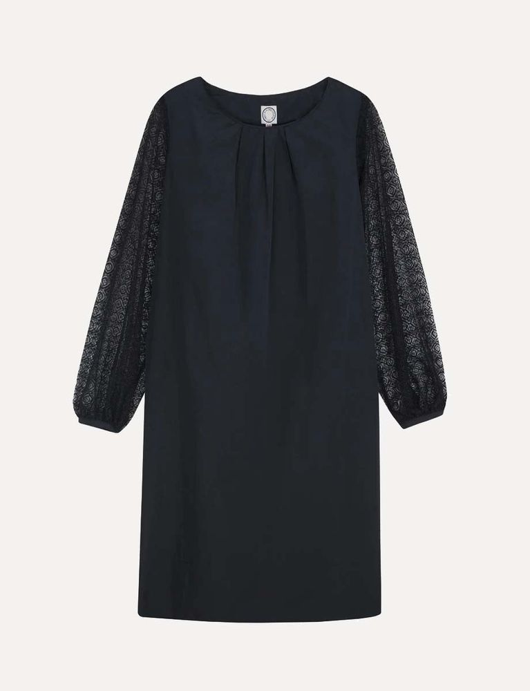 Ines De La Fressange Robe Ariane Dentelle Noire