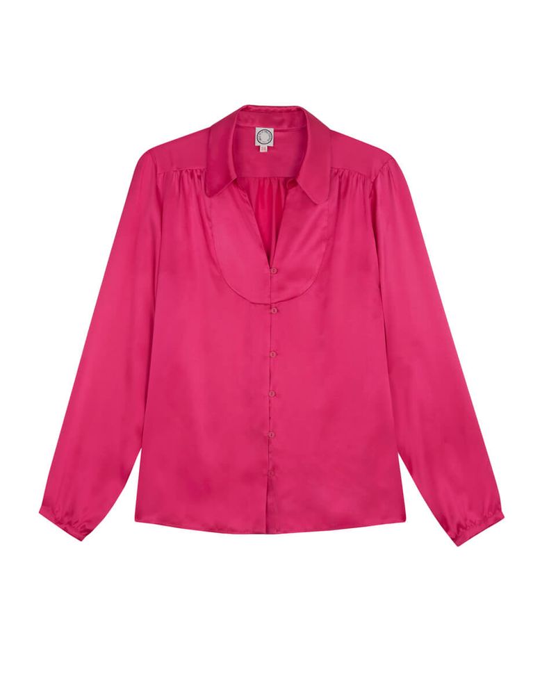 Ines De La Fressange Blouse Aurora Soie Rose