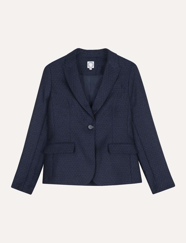 Ines De La Fressange Veste Nicoletta Bleu Marine