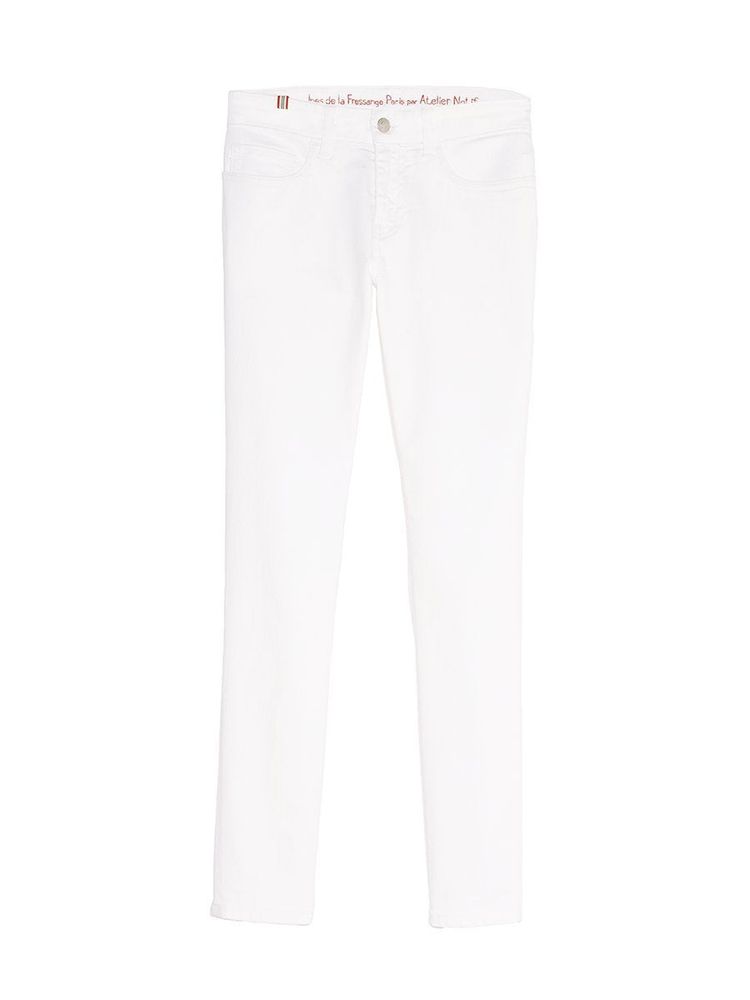 Ines De La Fressange Denim Bamboo Blanc In White