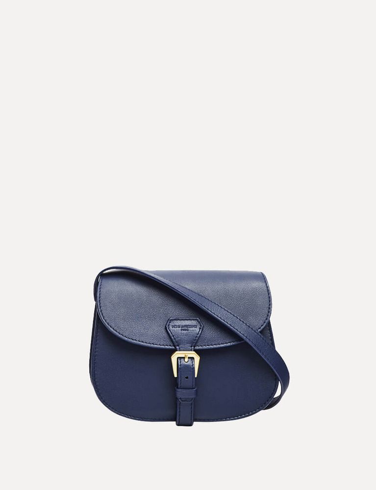 Ines De La Fressange Sac À Main Baby Flâneur Navy In Blue