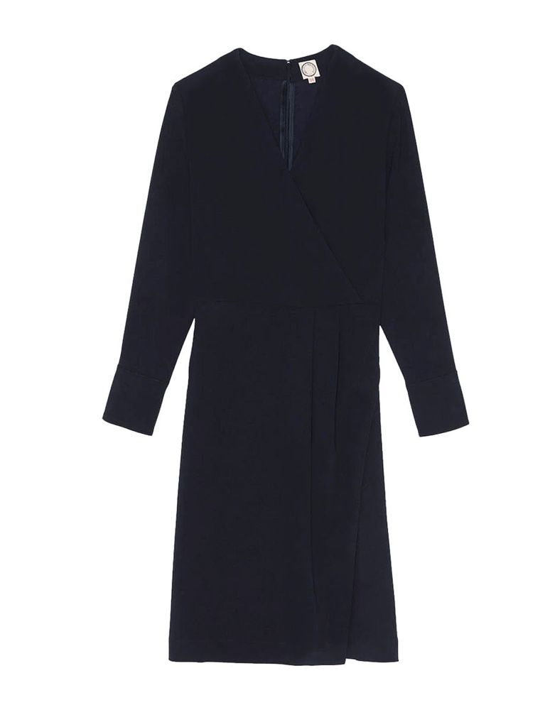 Ines De La Fressange Robe Blida Bleu Marine