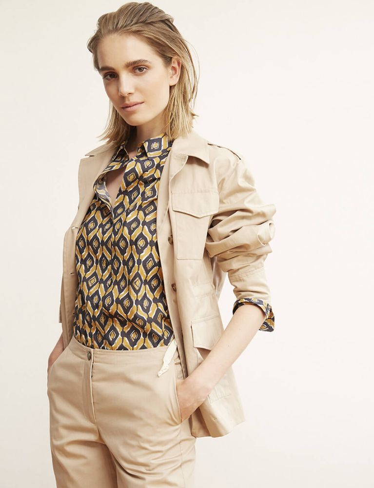 Ines De La Fressange Veste Neva Coton Beige