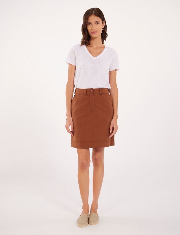 Ines De La Fressange Jupe Anny Marron