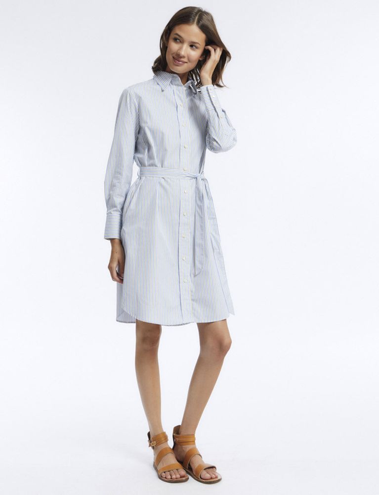 Ines De La Fressange Robe Amour Coton À Rayures