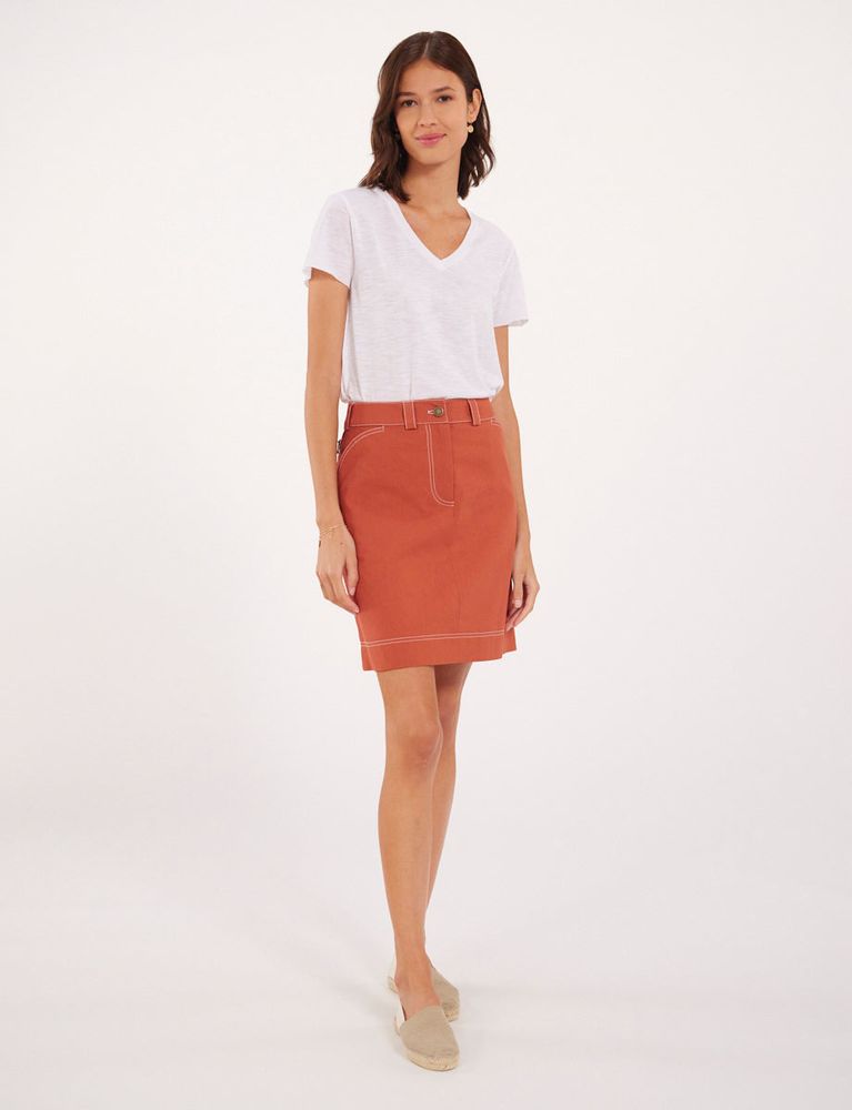Ines De La Fressange Jupe Anny Caramel