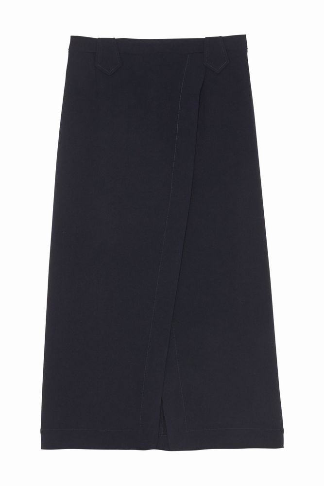 Ines De La Fressange Jupe Yvette Bleu Marine In Black