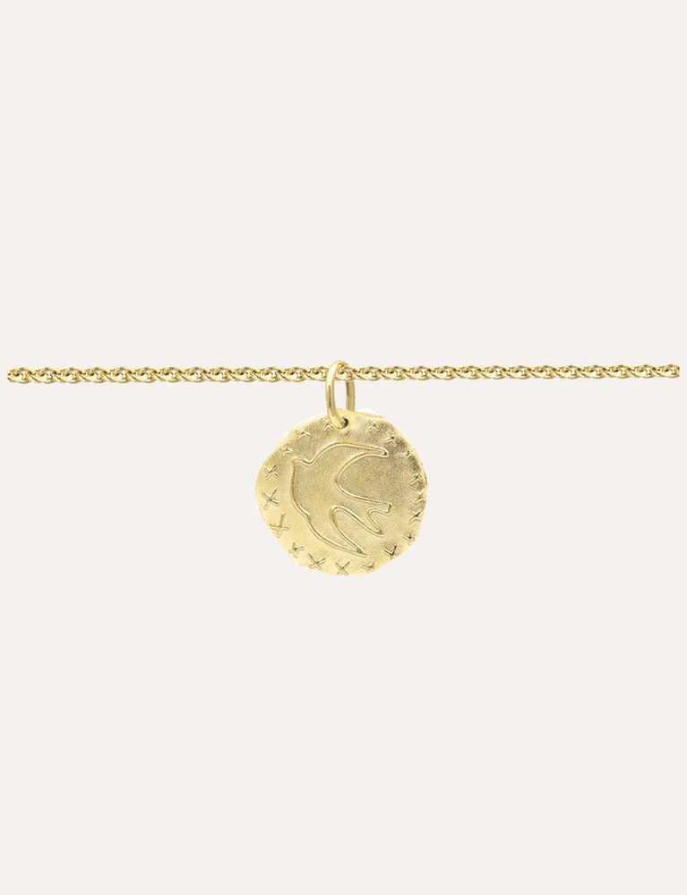 Ines De La Fressange Bracelet Lutèce Motif Colombe Plaqué Or In Gold
