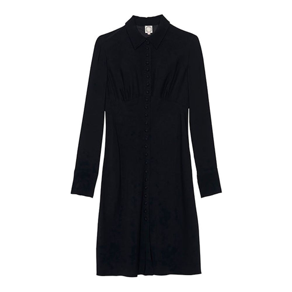 Ines De La Fressange Robe Thaïs Bleu Nuit