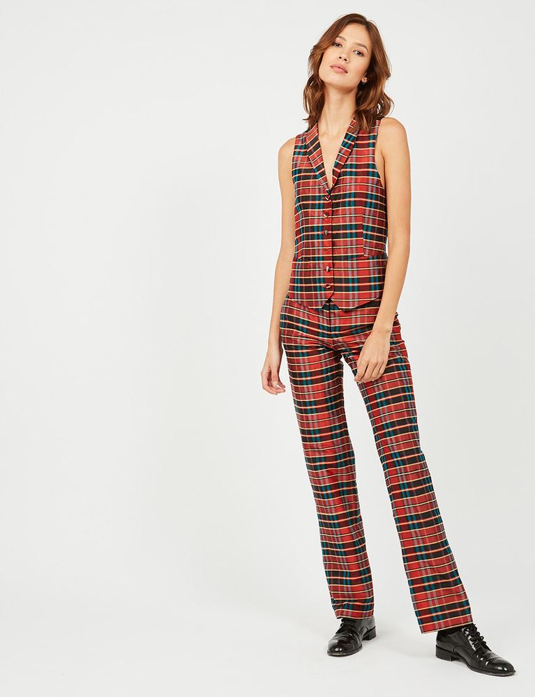 Ines De La Fressange Pantalon Francisco Taffetas In Multi