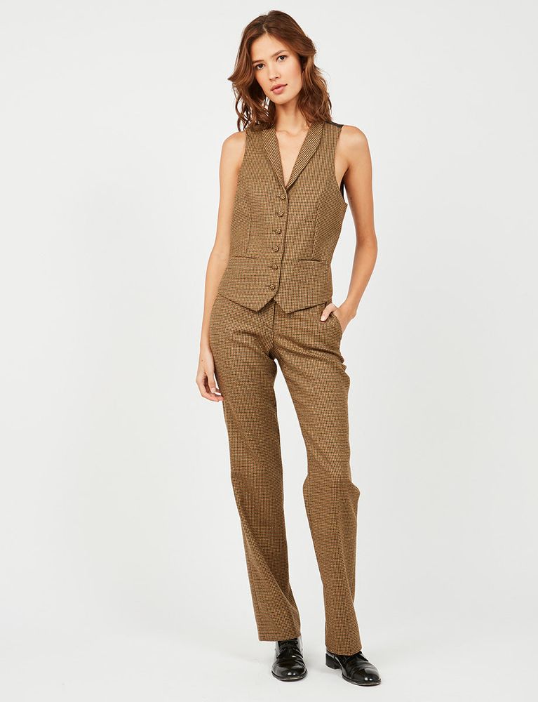 Ines De La Fressange Pantalon Francisco Pied-de-poule