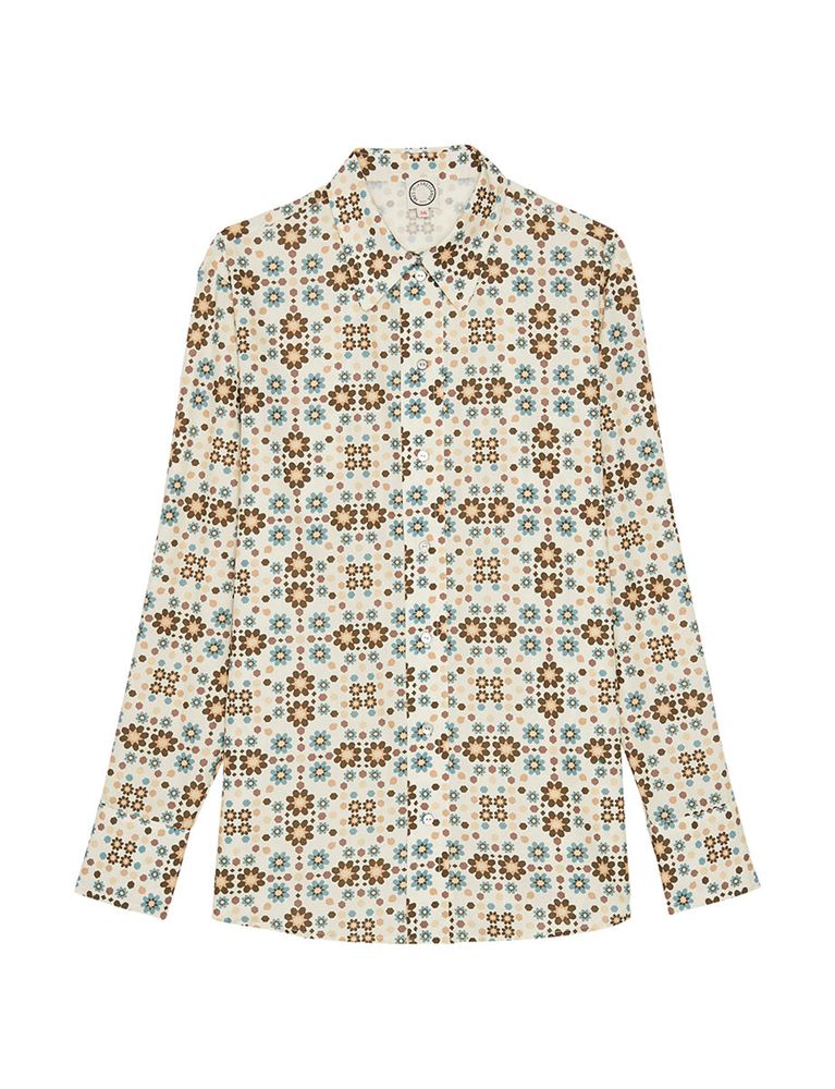 Ines De La Fressange Chemise Maureen Imprimé Boulbon In Multi