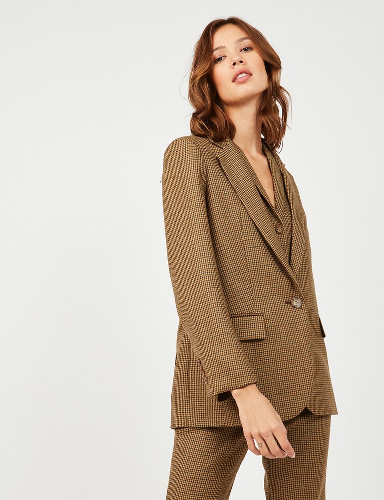 Ines De La Fressange Veste Bruna Pied-de-poule