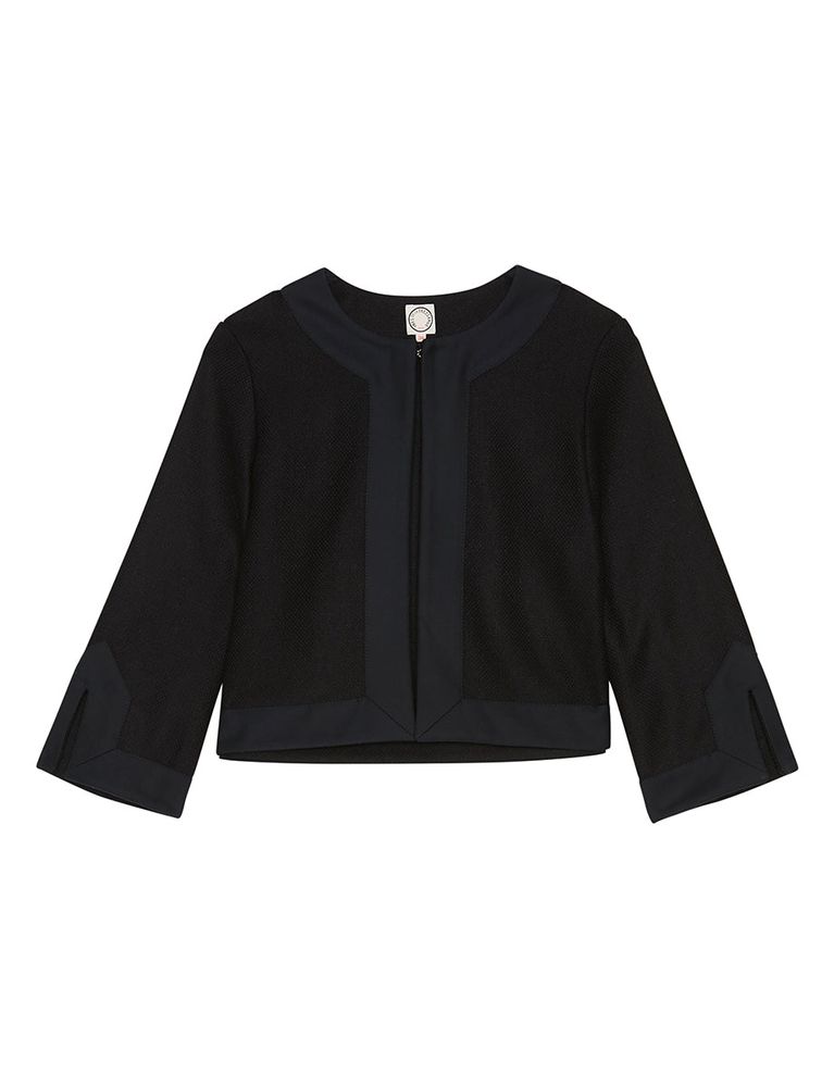 Ines De La Fressange Veste Charlus Bleue Foncé