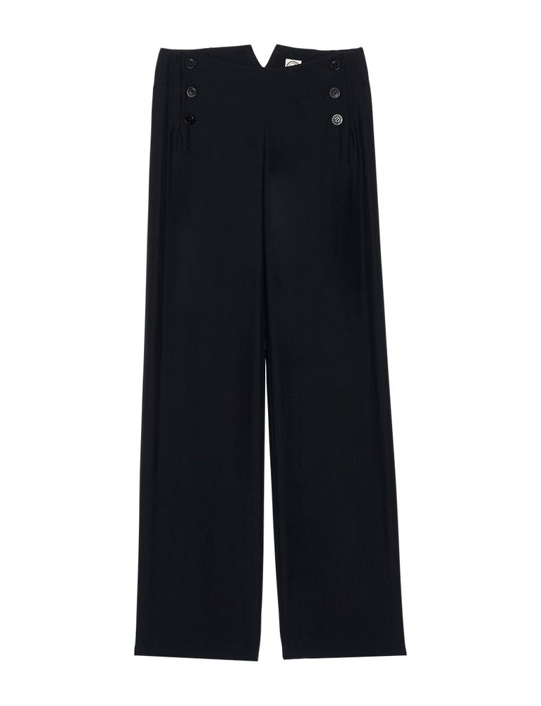 Ines De La Fressange Pantalon Gabriel Noir In Black