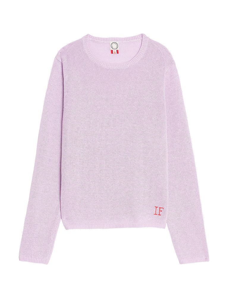 Ines De La Fressange Pull Angelina Mauve In Purple