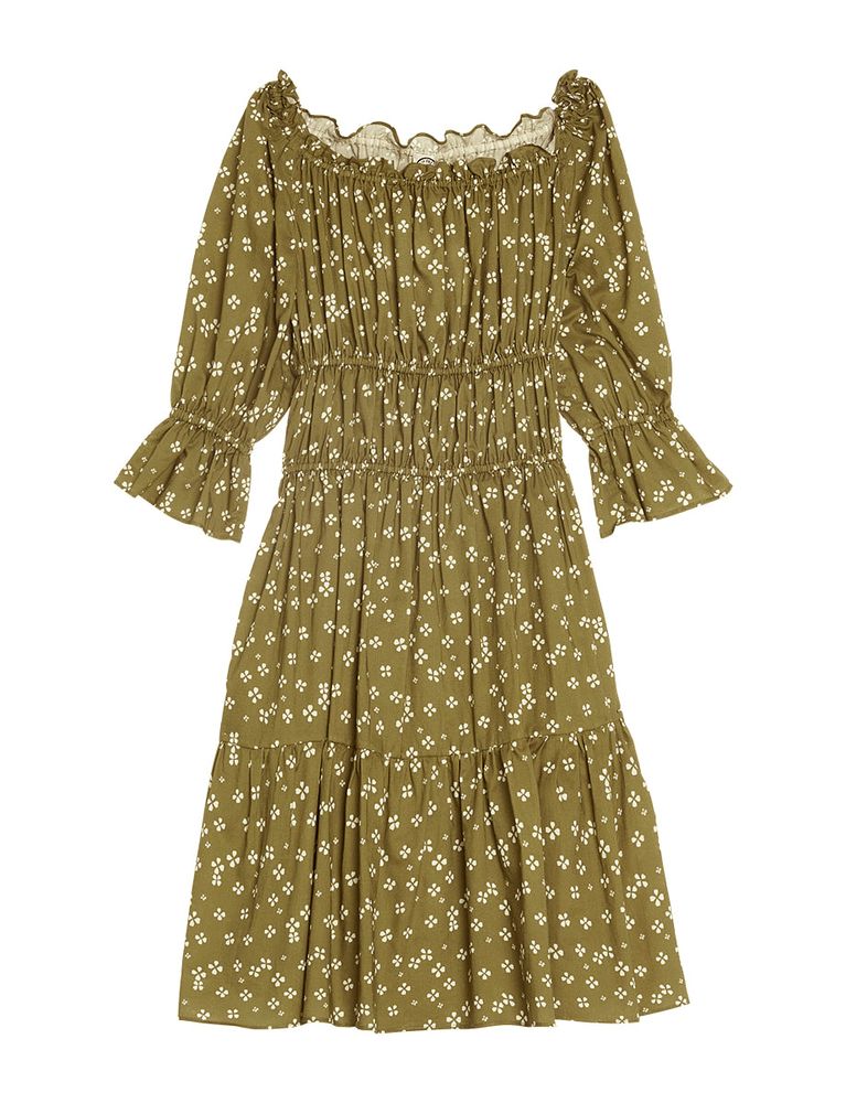 Ines De La Fressange Robe Palmina Lucky Kaki