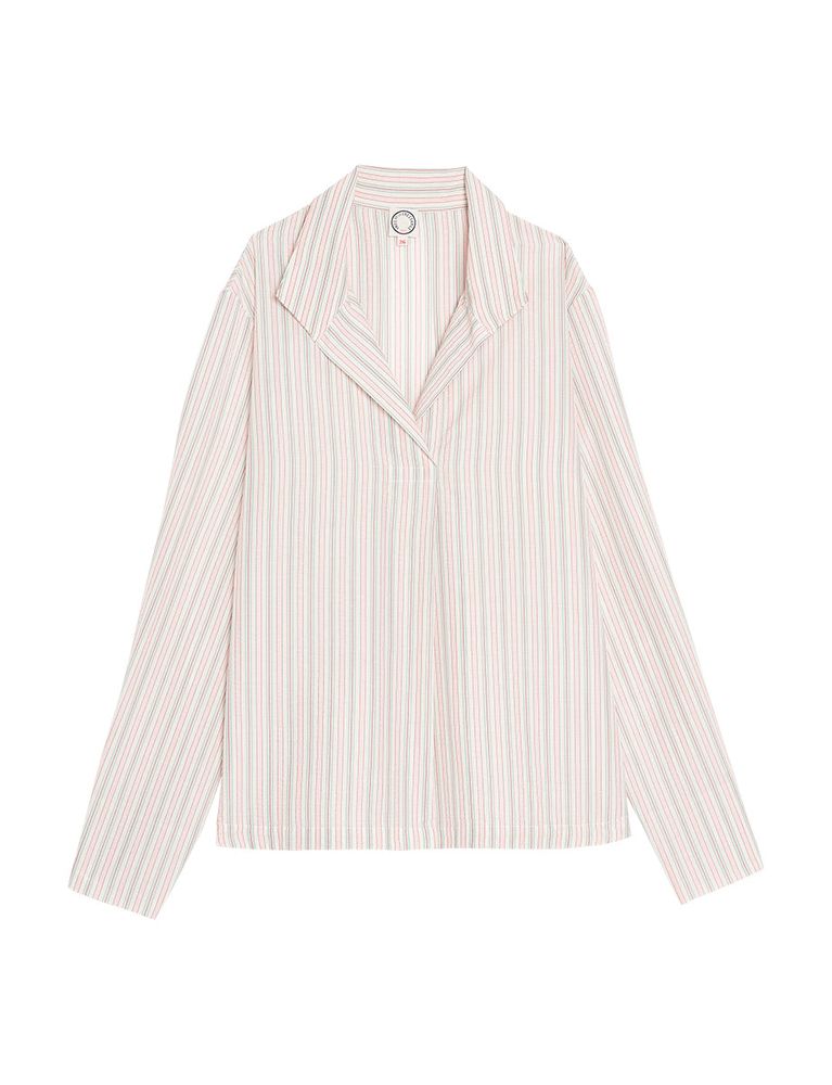 Ines De La Fressange Blouse Noa Écrue À Rayures