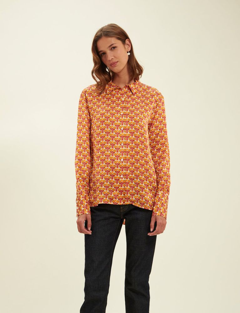 Ines De La Fressange Chemise Falco Red Fountain