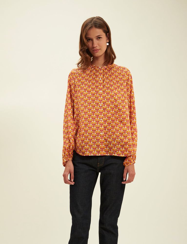 Ines De La Fressange Blouse Joséphine Red Fountain