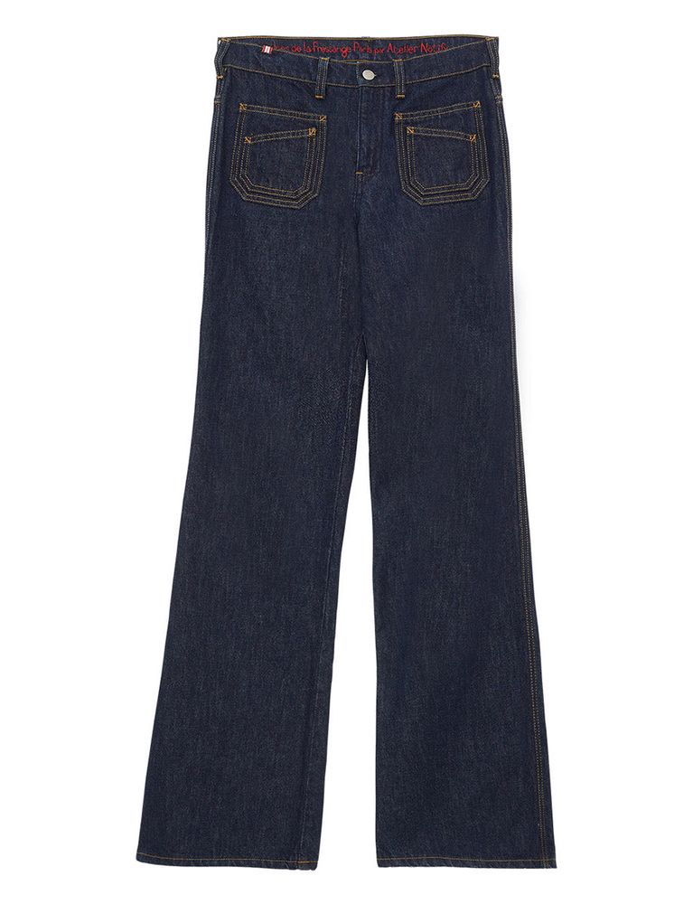 Ines De La Fressange Jean Rica Bleu Marine Ines X Notify