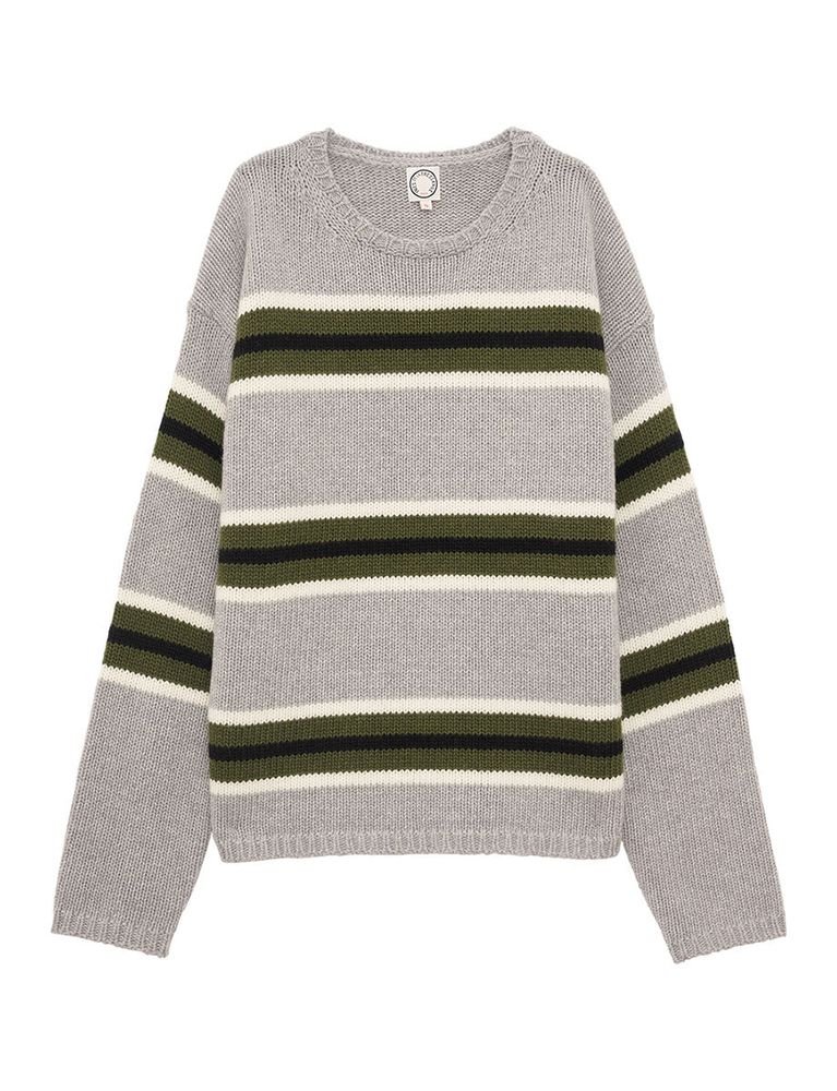 Ines De La Fressange Pull Elina Gris/ Vert Laine