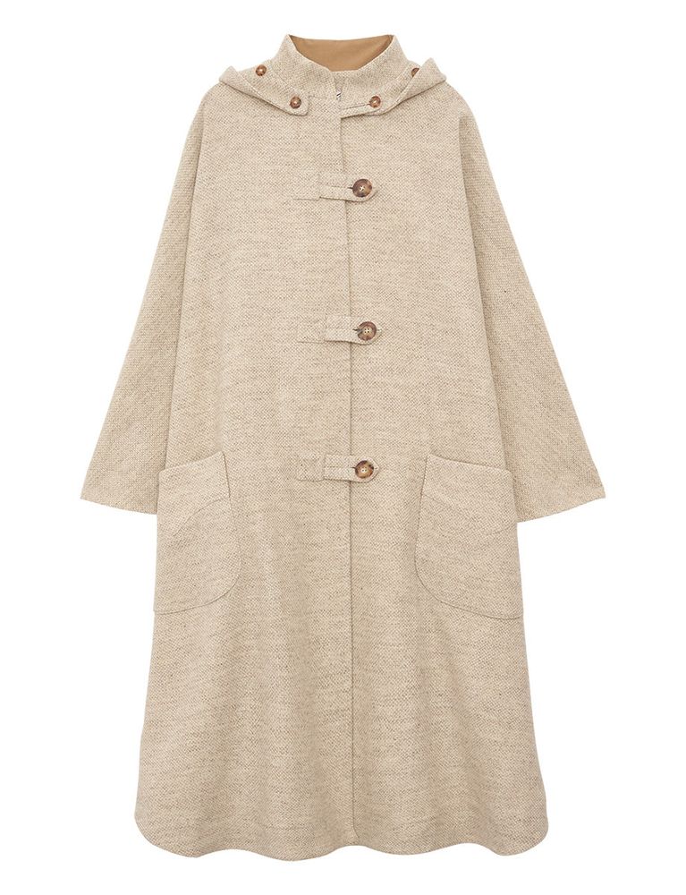 Ines De La Fressange Cape Ruppert Laine Beige/écru