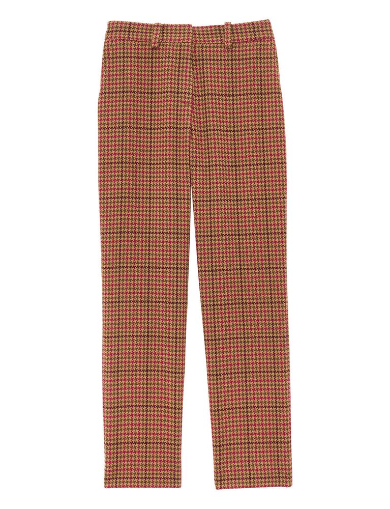 Ines De La Fressange Pantalon Audrey Pied-de-poule En Laine