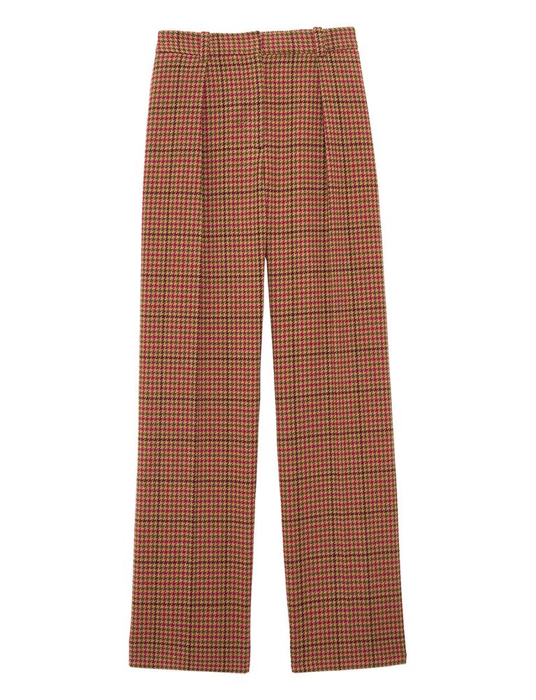 Ines De La Fressange Pantalon Audrey Pied-de-poule En Laine