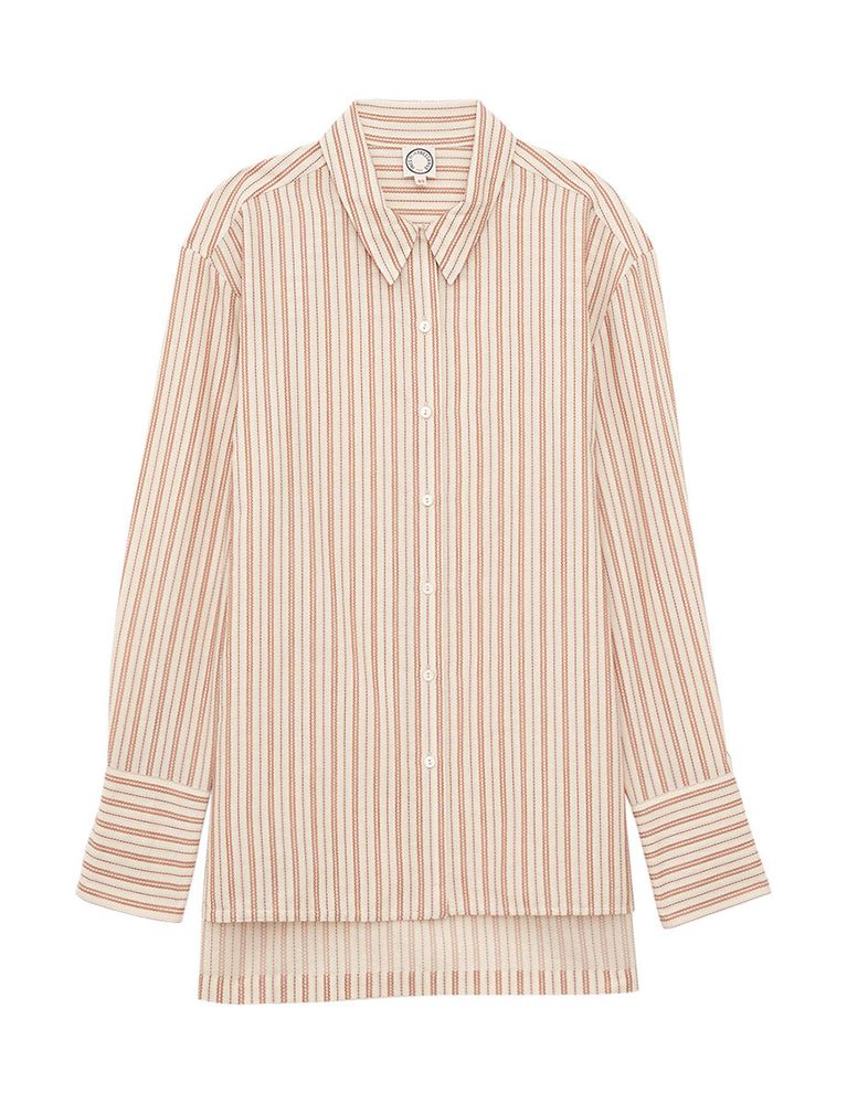 Ines De La Fressange Chemise Falco Écrue Rayée