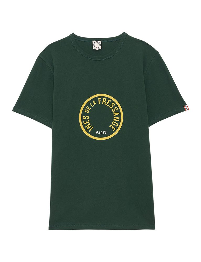 Ines De La Fressange T-shirt Oscar Vert/jaune In Green