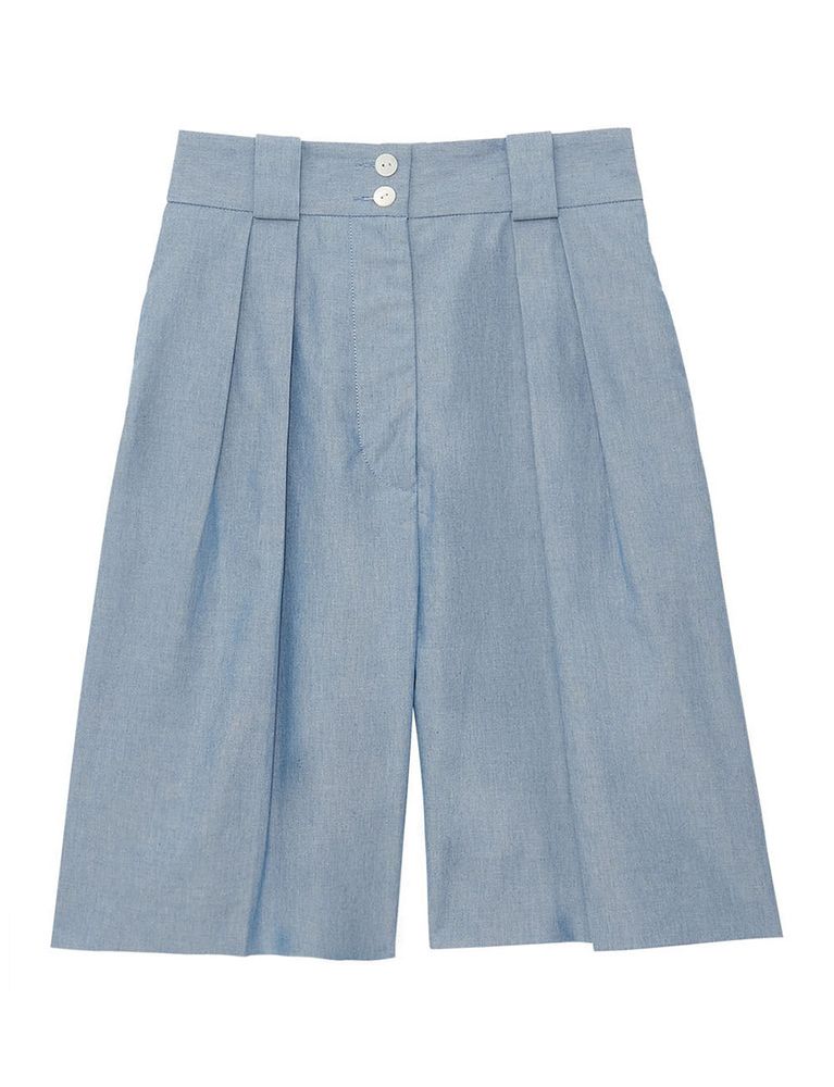 Ines De La Fressange Short Odette Bleu In Blue