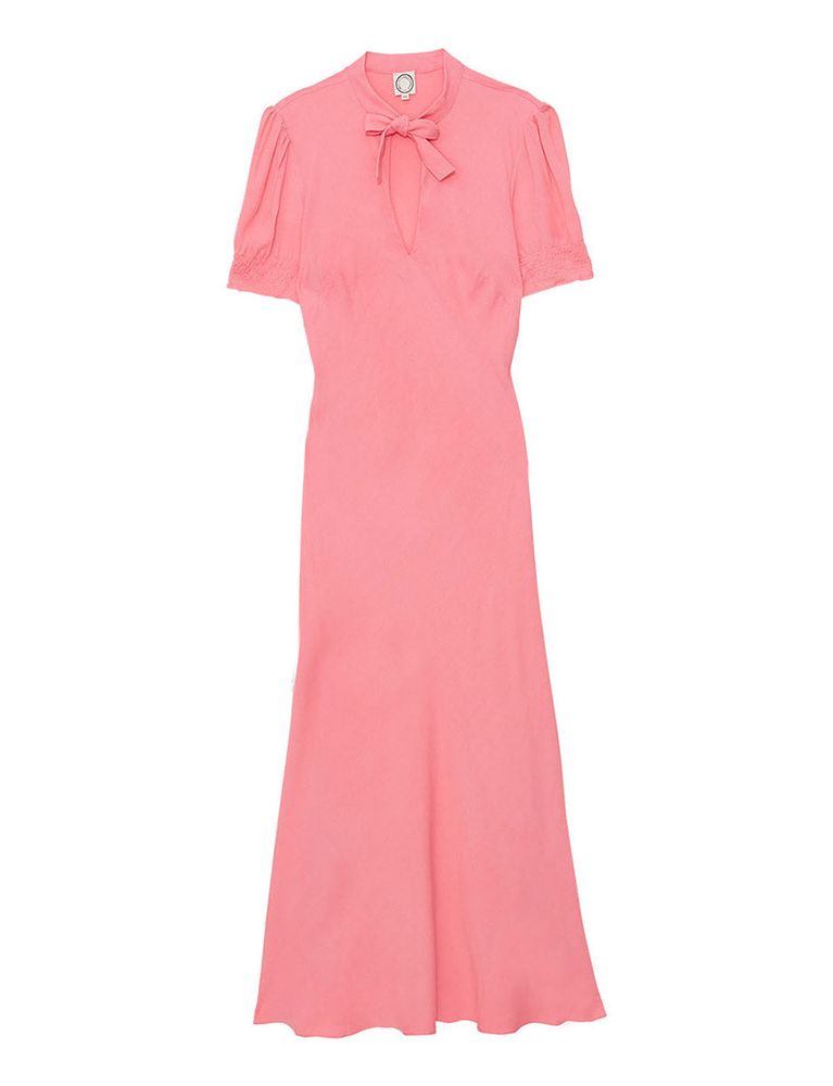 Ines De La Fressange Robe Cerise Longue Rose