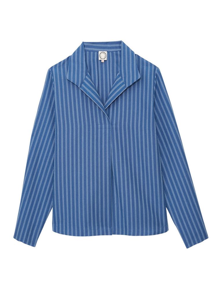 Ines De La Fressange Top Noa Bleu In Blue