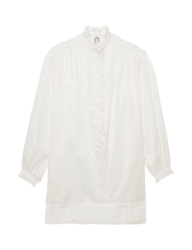 Ines De La Fressange Chemise Maryange Oversize Blanche