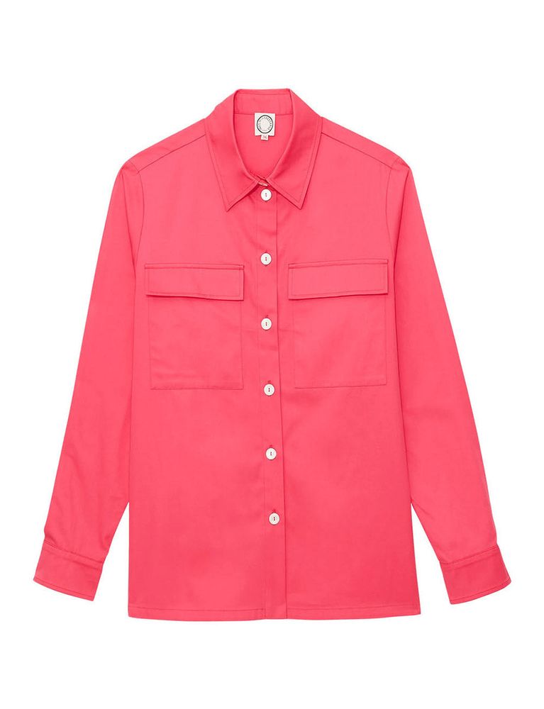 Ines De La Fressange Chemise Chandler Rose In Red