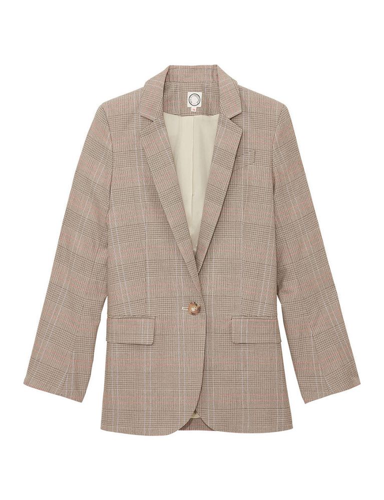 Ines De La Fressange Veste Bruna  En Coton À Carreaux