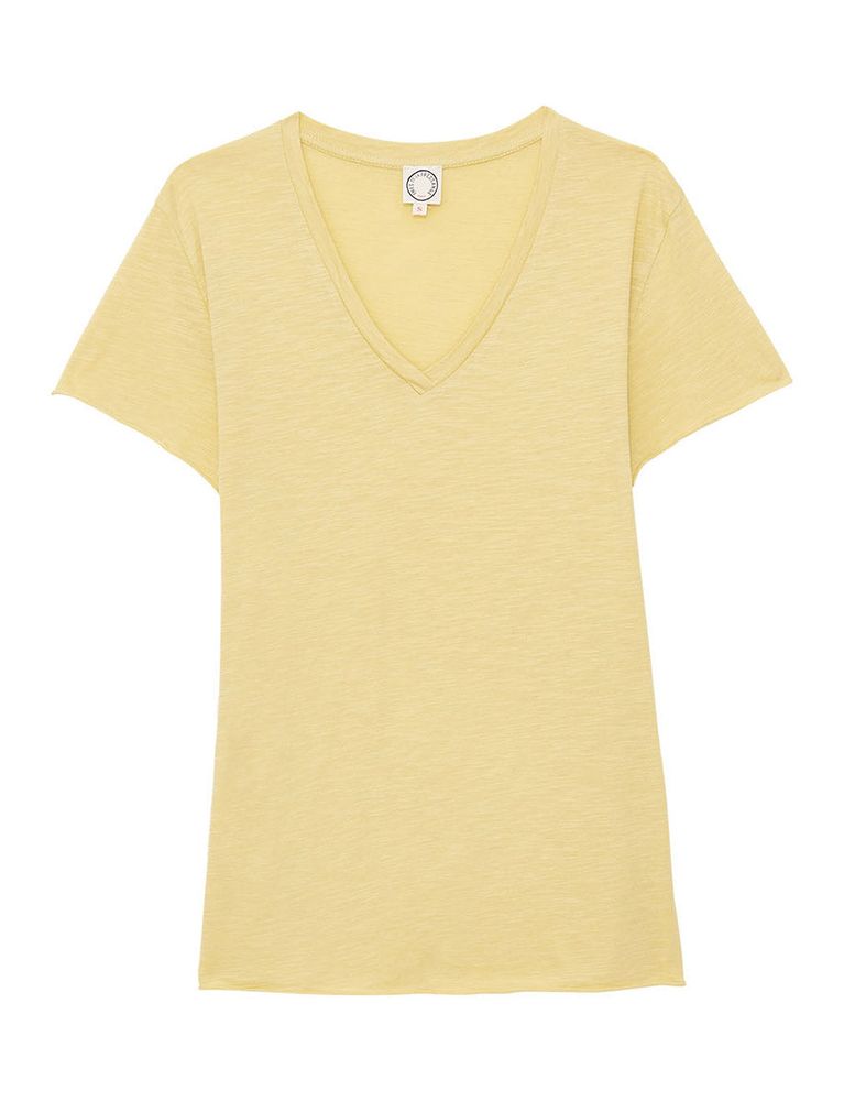 Ines De La Fressange Tee Shirt Katalina Col V Citron In Neutral