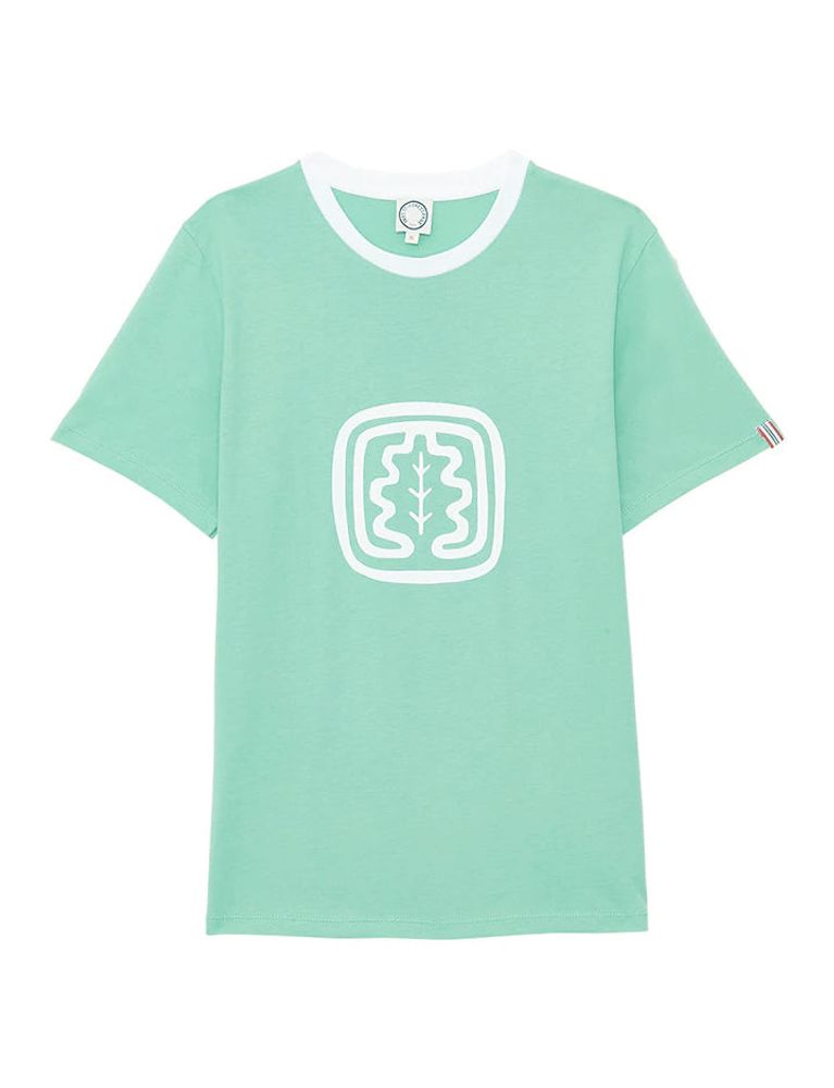Ines De La Fressange Tee-shirt Oscar Col Rond Vert In Green