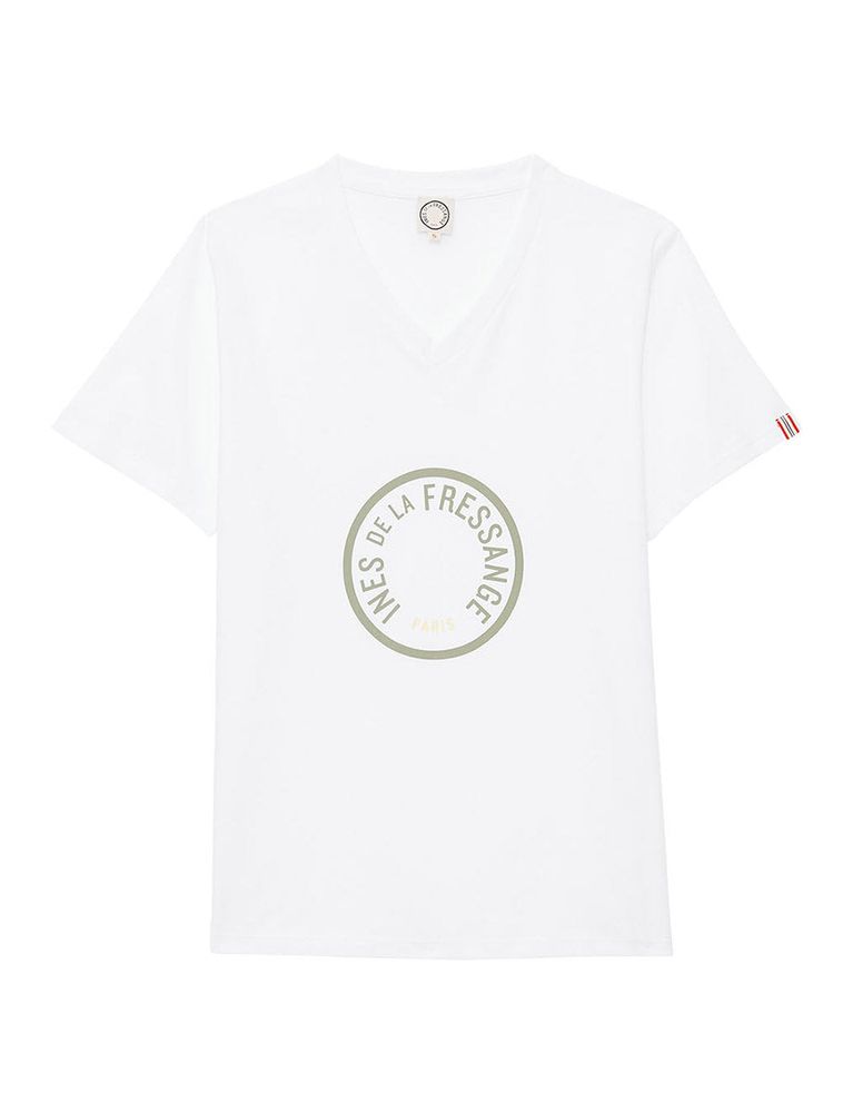 Ines De La Fressange Tee Shirt Aurore Col V Vert