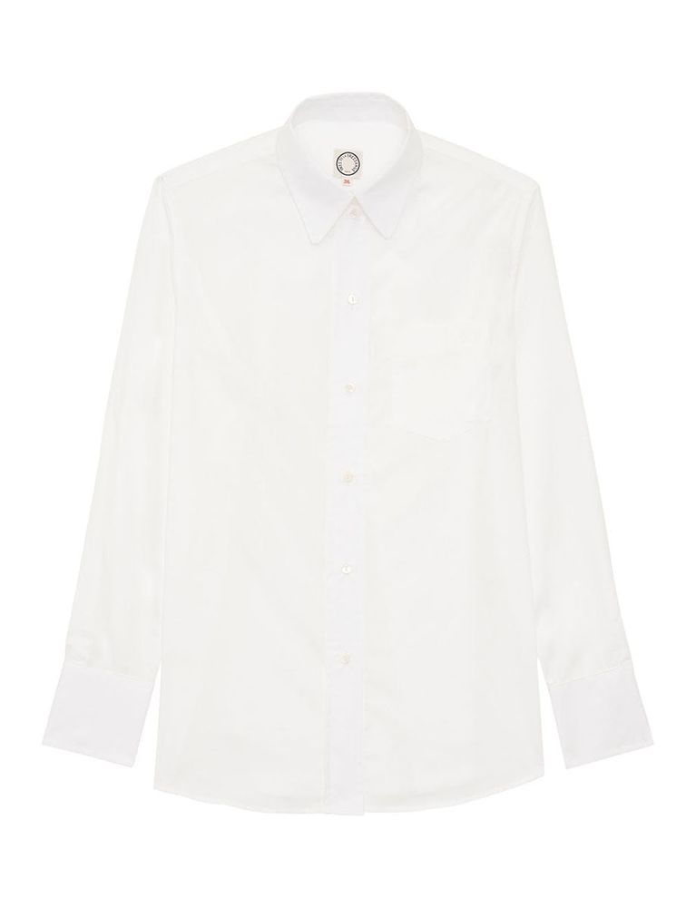 Ines De La Fressange Chemise Maureen Blanche En Viscose In White