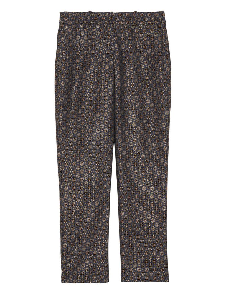 Ines De La Fressange Pantalon Audrey Tissu À Motif