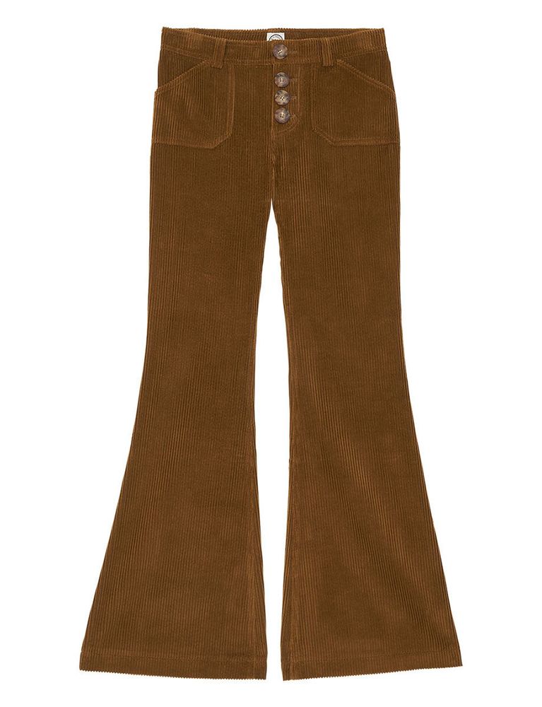 Ines De La Fressange Pantalon Charlotte En Velours Miel