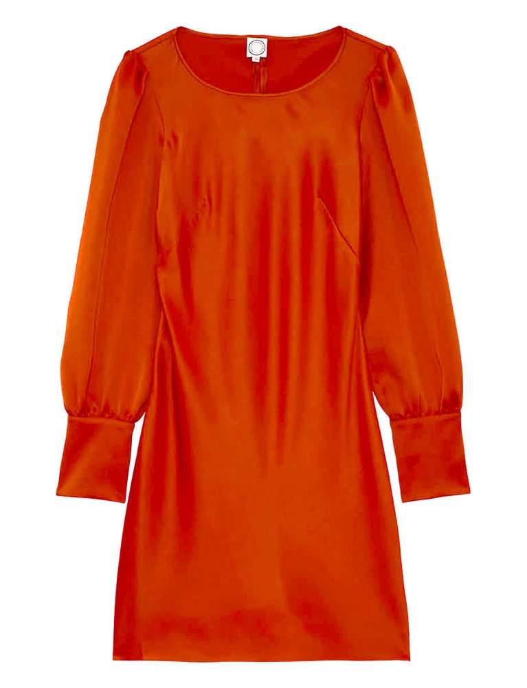 Ines De La Fressange Robe Amael Orange Brûlé